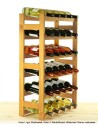Sosnowy regał na wino RW-1-30 ▪ W kolorze olchy