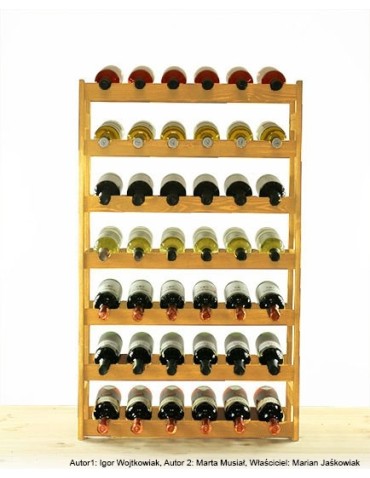 Otwarte regały alkoholowe RW-1 - Sosnowy regał na wino RW-1-42 ▪ W kolorze olchy - product 4