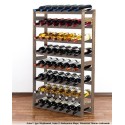 Sosnowy regał na wino RW-1-56 W kolorze brązowym