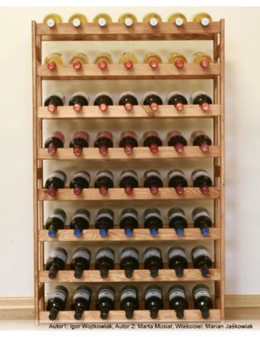 Otwarte regały alkoholowe RW-1 - Sosnowy regał na wino RW-1-56 ▪ W kolorze olchy - product 3