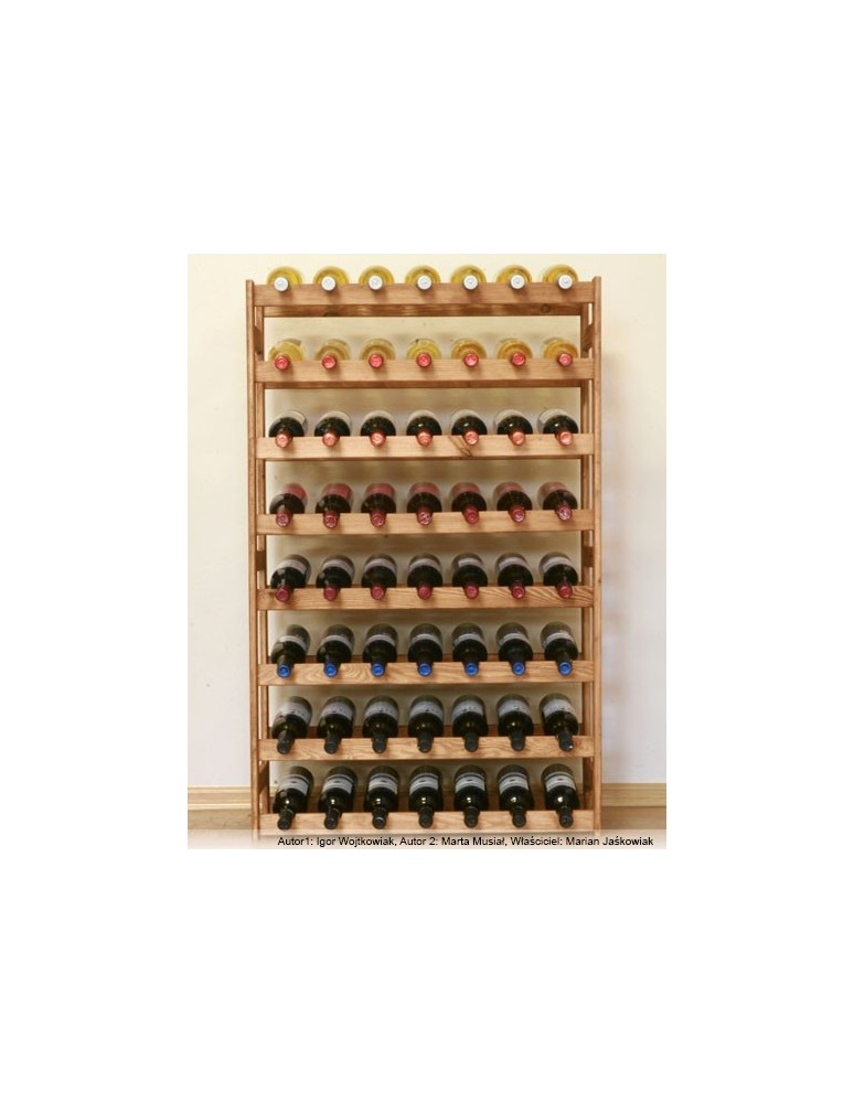 Otwarte regały alkoholowe RW-1 - Sosnowy regał na wino RW-1-56 ▪ W kolorze olchy - product MODO24.PL 3