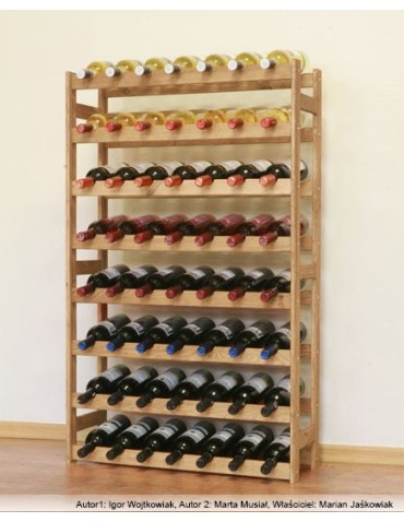 Otwarte regały alkoholowe RW-1 - Sosnowy regał na wino RW-1-56 ▪ W kolorze olchy - product 4