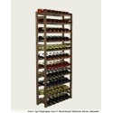 Sosnowy regał na wino RW-1-77 ▪ W kolorze brązowym