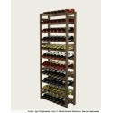 Sosnowy regał na wino RW-1-77 ▪ W kolorze brązowym