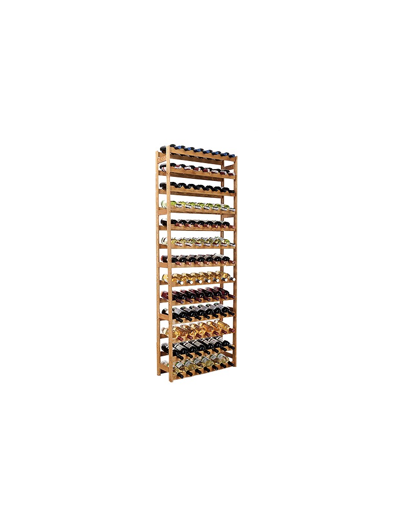 Otwarte regały alkoholowe RW-1 - Sosnowy regał na wino RW-1-91 ▪ W kolorze olchy - produkt MODO24.PL 1