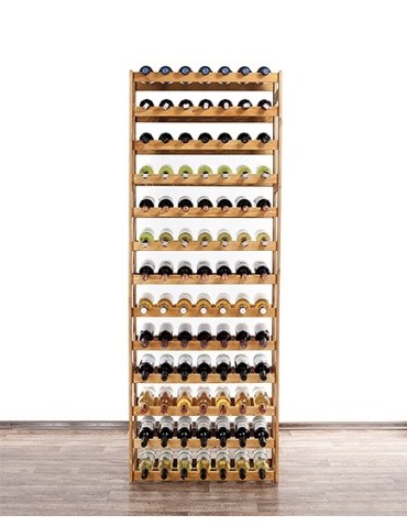 Sosnowy regał na wino RW-1-91 ▪ W kolorze olchy - product 2