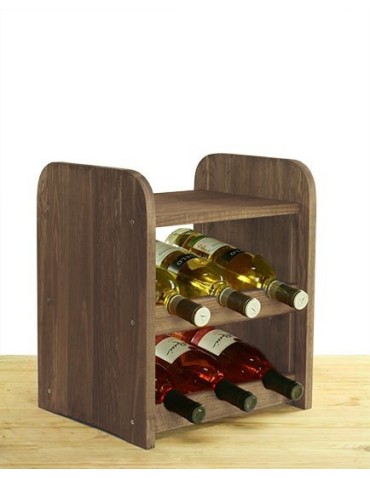 Regał na wino RW-3-6P Brązowy