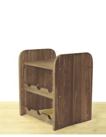 Klasyczne regały do wina RW-3 - Regał na wino RW-3-6P Brązowy - product 3