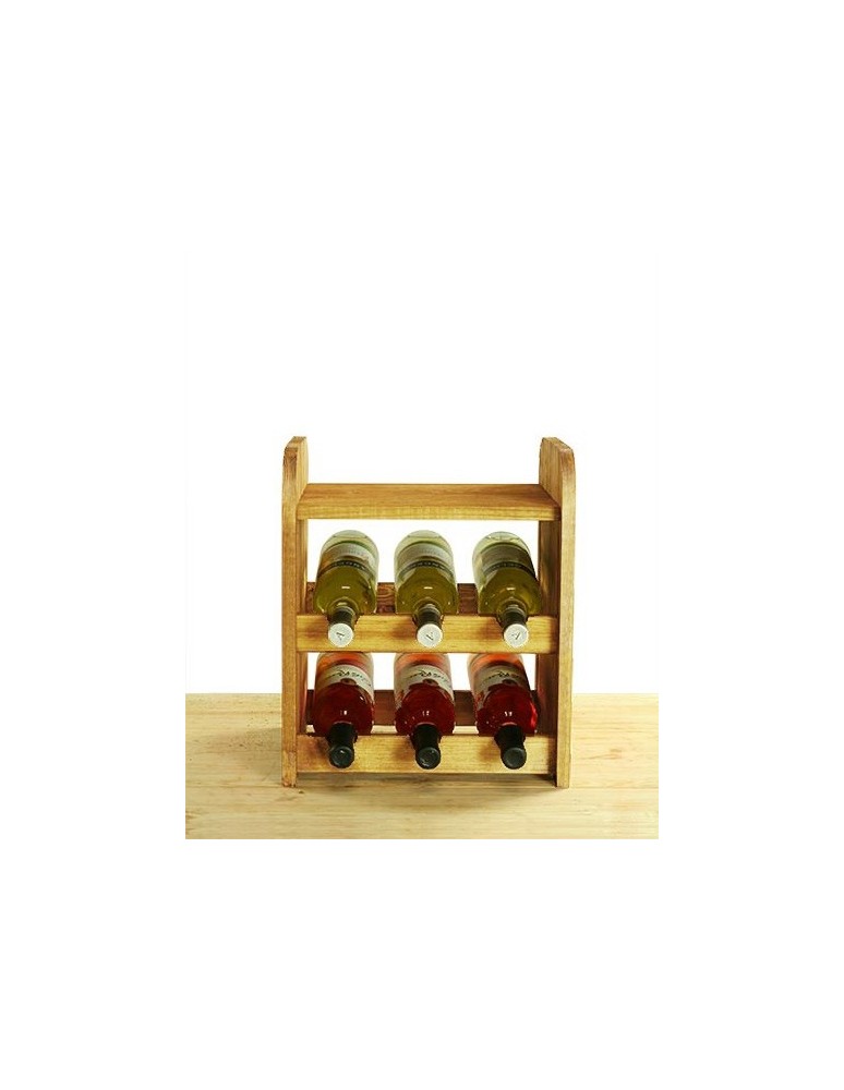 Klasyczne regały do wina RW-3 - Regał na wino RW-3-6P Olchowy - product MODO24.PL 2