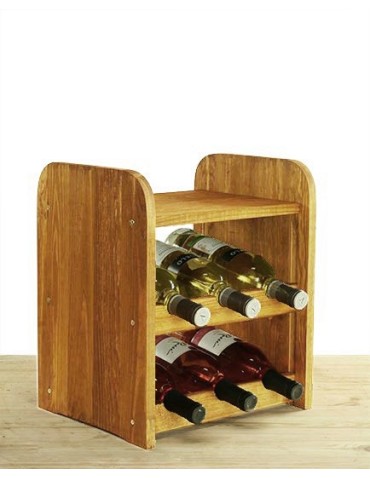 Klasyczne regały do wina RW-3 - Regał na wino RW-3-6P Olchowy - product 3