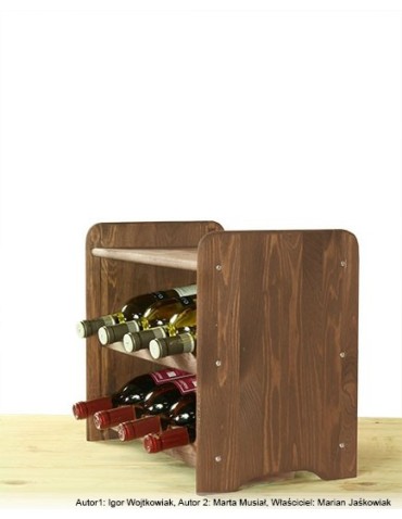 Regał na wino RW-3-8P Brązowy - product 2
