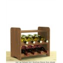 Regał na wino RW-3-8P Brązowy