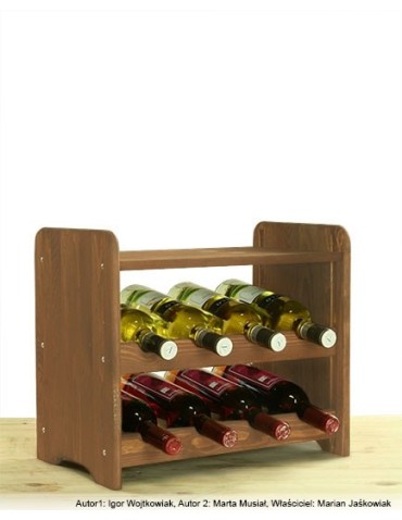 Klasyczne regały do wina RW-3 - Regał na wino RW-3-8P Brązowy - product 3