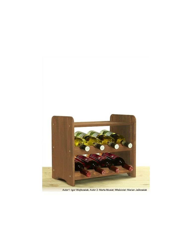 Klasyczne regały do wina RW-3 - Regał na wino RW-3-8P Brązowy - product MODO24.PL 3