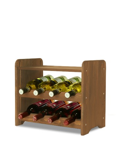 Klasyczne regały do wina RW-3 - Regał na wino RW-3-8P Brązowy - product 4