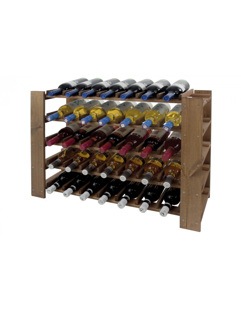 Seria RW-5 - Regał na wino RW-51-1 64x80x30 cm w kolorze brązowym - produkt MODO24.PL 1