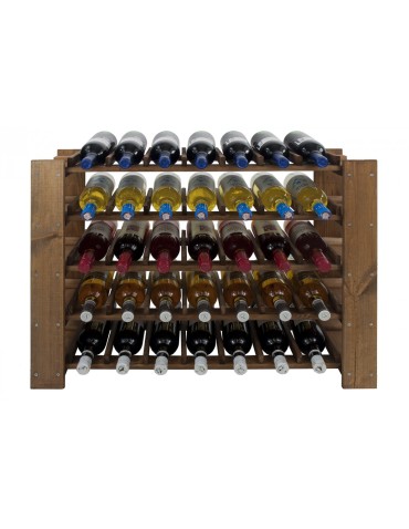 Seria RW-5 - Regał na wino RW-51-1 64x80x30 cm w kolorze brązowym - product 4