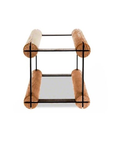 Stojak na butelkę RW-8 1x1 czerń · brąz - product 2