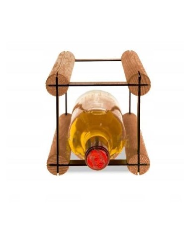 Stojak na butelkę RW-8 1x1 czerń · brąz