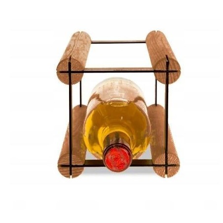 Stojak na butelkę RW-8 1x1 czerń · brąz