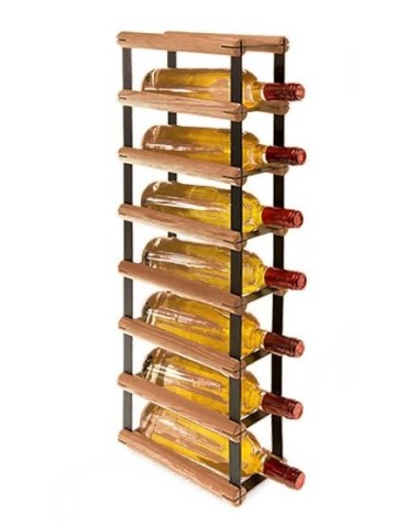 Stojak na 7 butelek RW-8 1x7 czerń·brąz - product 2