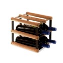 Stojak na 4 butelki RW-8 2x2 czerń·brąz