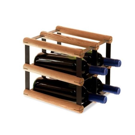Stojak na 4 butelki RW-8 2x2 czerń·brąz