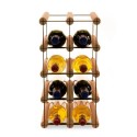 Stojak na 8 butelek RW-8 2x4 czerń·brąz