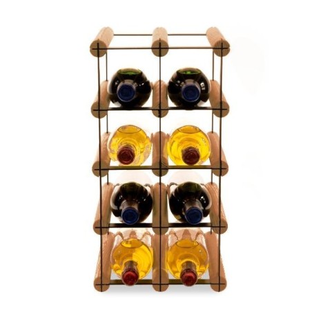 Stojak na 8 butelek RW-8 2x4 czerń·brąz