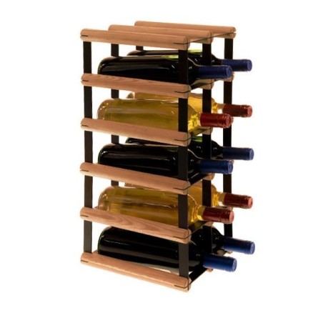 Stojak · 10 butelek RW-8 2x5 czerń·brąz