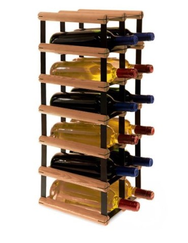 Stojak · 12 butelek RW-8 2x6 czerń·brąz