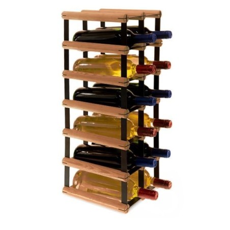 Stojak · 12 butelek RW-8 2x6 czerń·brąz