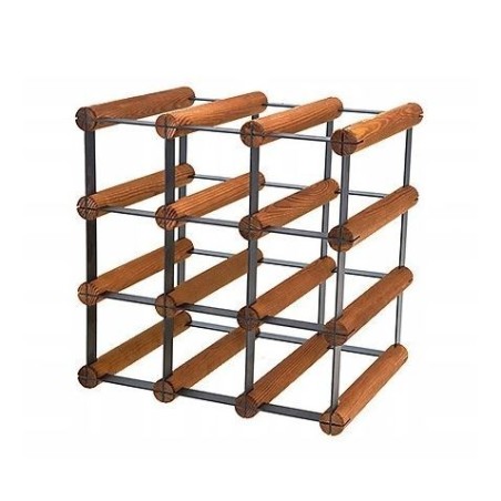 Stojak · 9 butelek RW-8 3x3 czerń·brąz