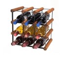 Stojak · 9 butelek RW-8 3x3 czerń·brąz