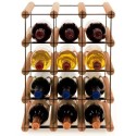 Stojak · 12 butelek RW-8 3x4 czerń·brąz