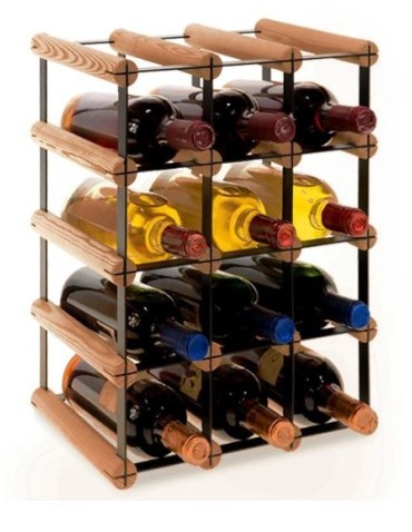 Stojak · 12 butelek RW-8 3x4 czerń·brąz - product 2