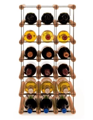 Stojak · 18 butelek RW-8 3x6 czerń·brąz