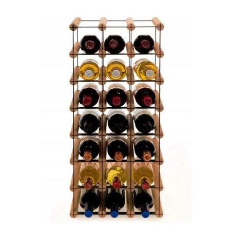 Stojak · 21 butelek RW-8 3x7 czerń·brąz