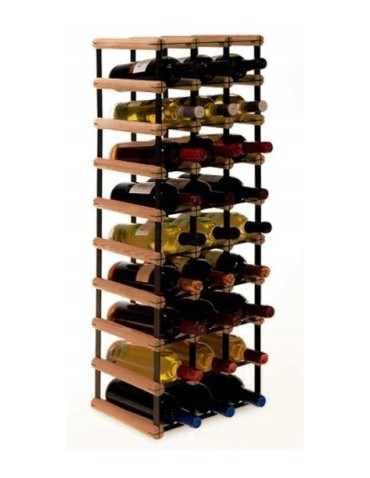 Stojak · 27 butelek RW-8 3x9 czerń·brąz