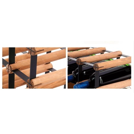 Stojak · 16 butelek RW-8 4x4 czerń·brąz