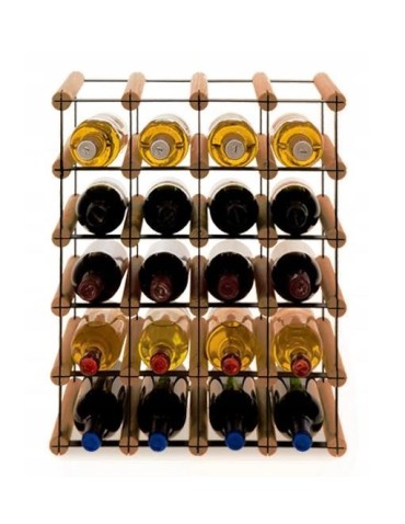 Stojak · 20 butelek RW-8 4x5 czerń·brąz - product 2