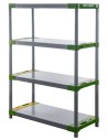 Regał plastikowy Jupiter-4 138x100x46 zielony