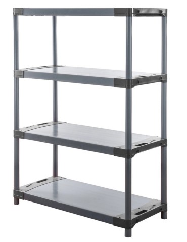 Regał plastikowy Jupiter-4 138x100x46 szary