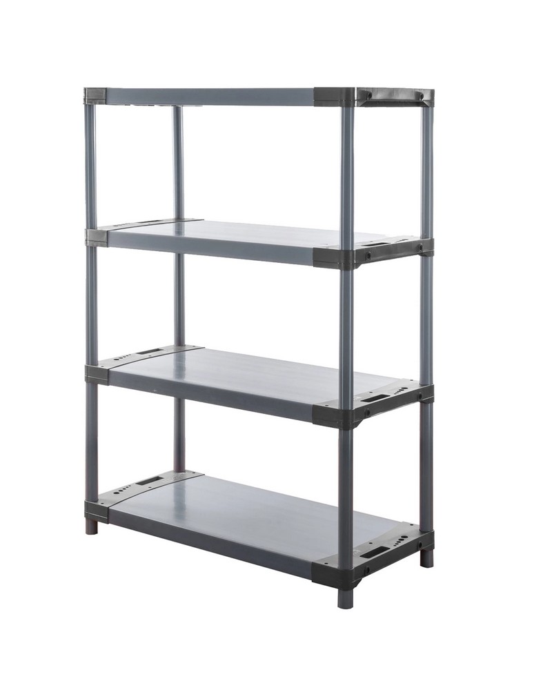Jupiter-4 - Regał plastikowy Jupiter-4 138x100x46 szary - produkt MODO24.PL 1