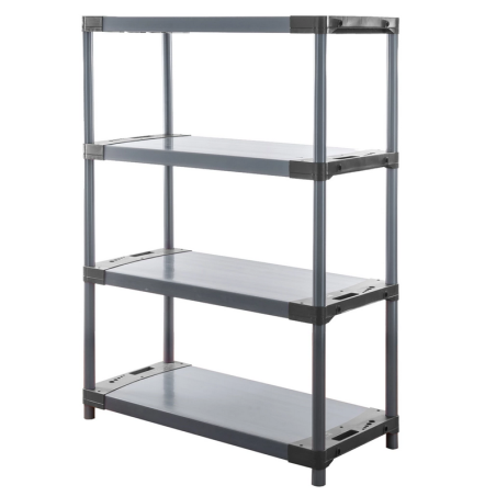 Regał plastikowy Jupiter-4 138x100x46 szary