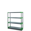 Regał plastikowy Jupiter-4 138x110x46 zielony