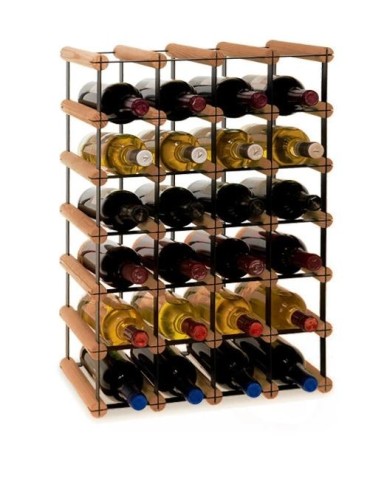 Stojak · 24 butelki RW-8 4x6 czerń·brąz