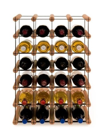 Stojak · 24 butelki RW-8 4x6 czerń·brąz - product 2