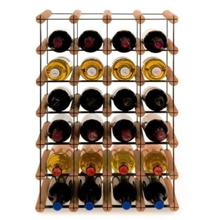 Stojak · 24 butelki RW-8 4x6 czerń·brąz