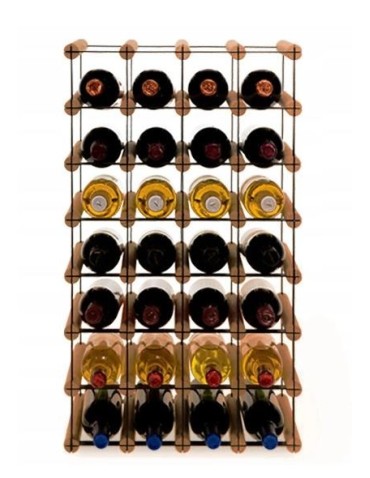 Stojak · 28 butelek RW-8 4x7 czerń·brąz - product 2